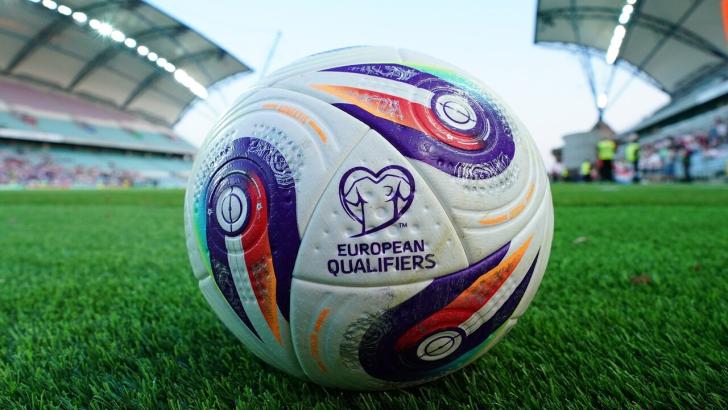 The World Cup qualifying ball ahead of Tuesday's games